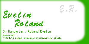 evelin roland business card